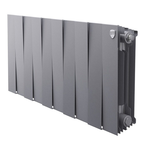 Биметаллический радиатор отопления Royal Thermo PianoForte 300 серебристый 12 секций
