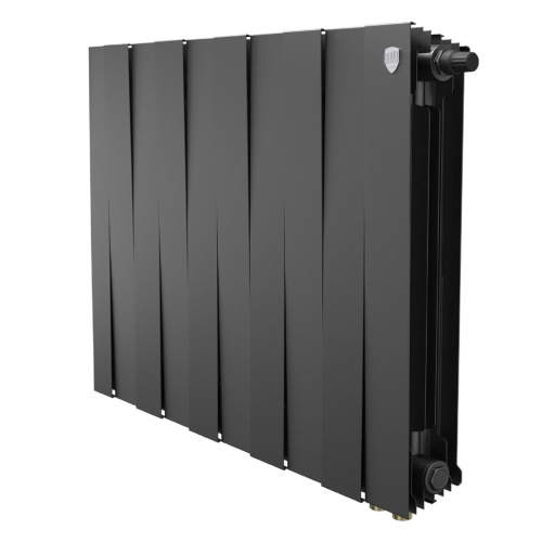 Биметаллический радиатор отопления Royal Thermo PianoForte 500 черный VR80 10 секций