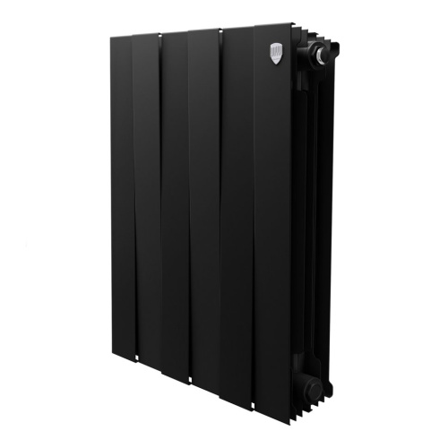 Биметаллический радиатор отопления Royal Thermo PianoForte 500 черный 6 секций