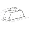 Вытяжка полновстраиваемая Оasis UM-70W белый